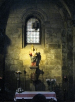 Altar in teh Chapel of St. Mary of the Corticela