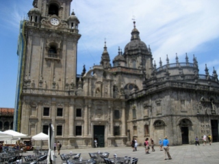 Facade of Cathedral from Plaza of Quintana